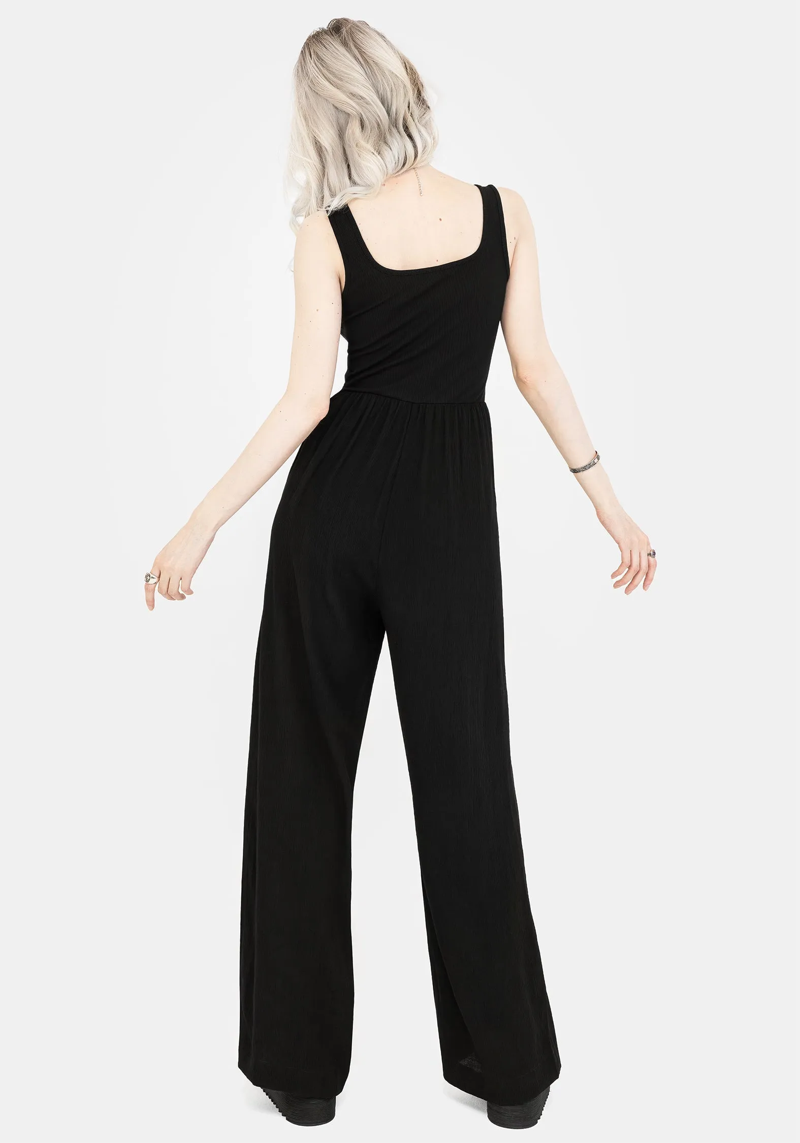 Herne Contrast Wide Leg Jumpsuit sold by Disturbia product image thumbnail 3