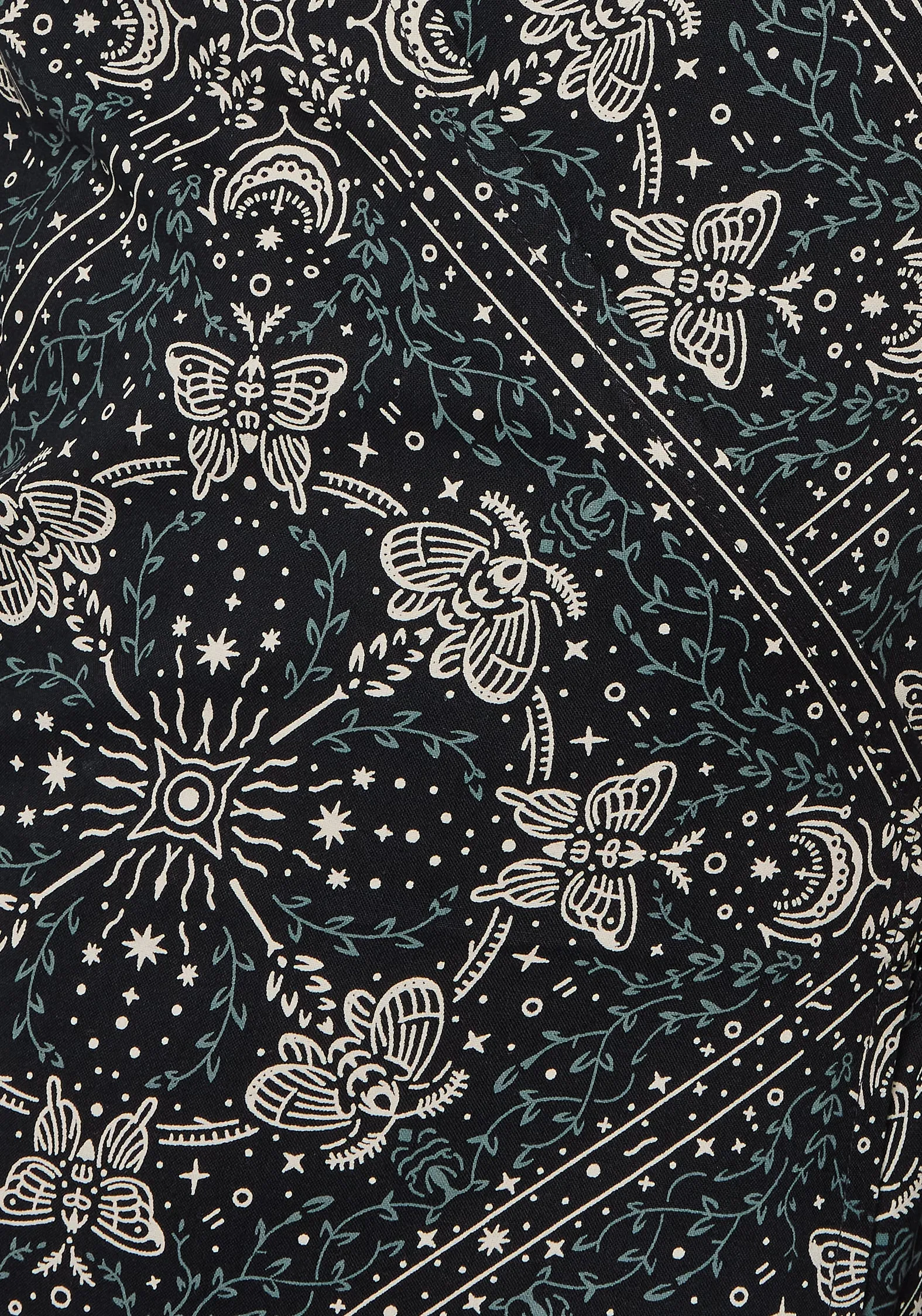 Poem Moth Print Wrap Midi Dress sold by Disturbia product image thumbnail 2