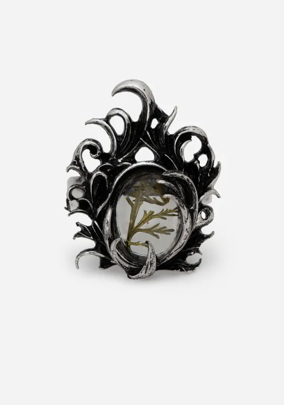 Marte Trapped Flower Ring sold by Disturbia