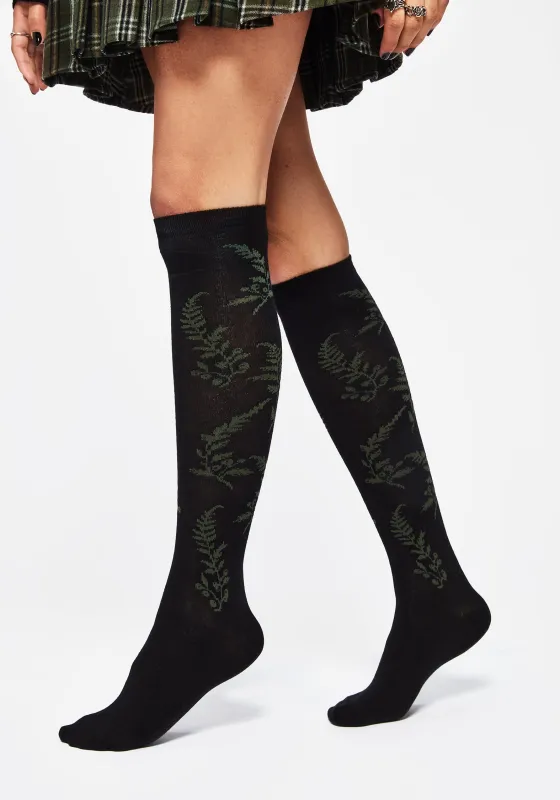 Serendipity Fern Socks sold by Disturbia