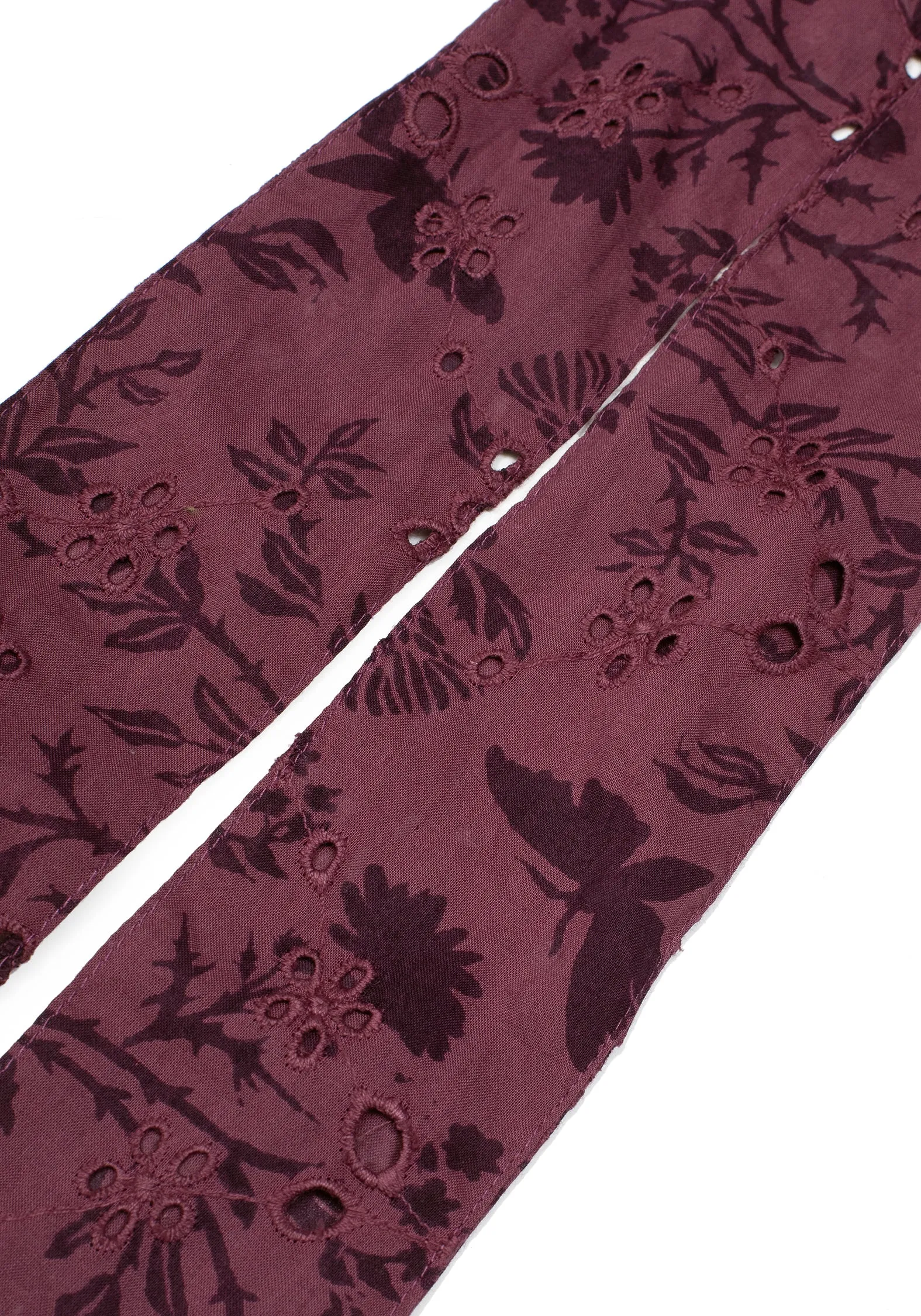 Morgana Cotton Broderie Bow Scrunchie sold by Disturbia product image thumbnail 5