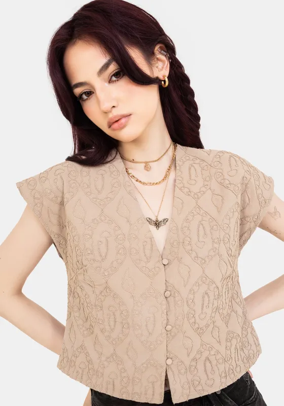 Suma Cotton Textured Blouse sold by Disturbia