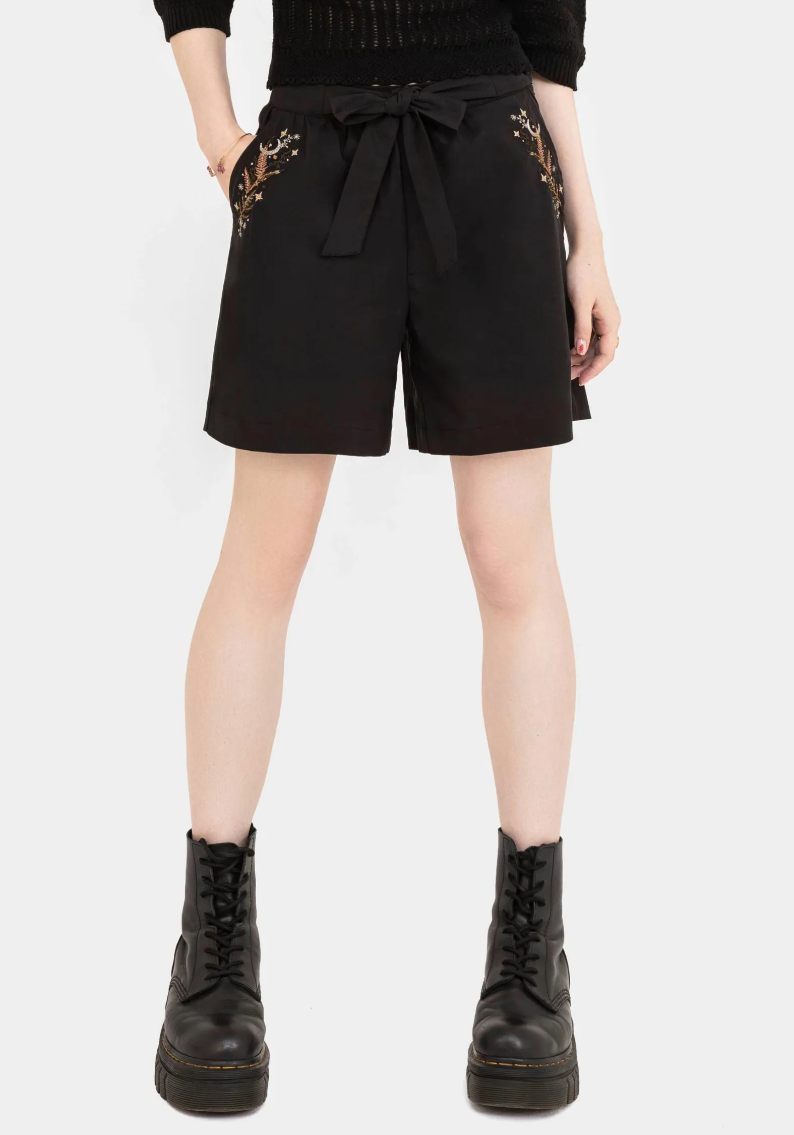 Abellona Embroidered Belted Short sold by Disturbia product image thumbnail 5