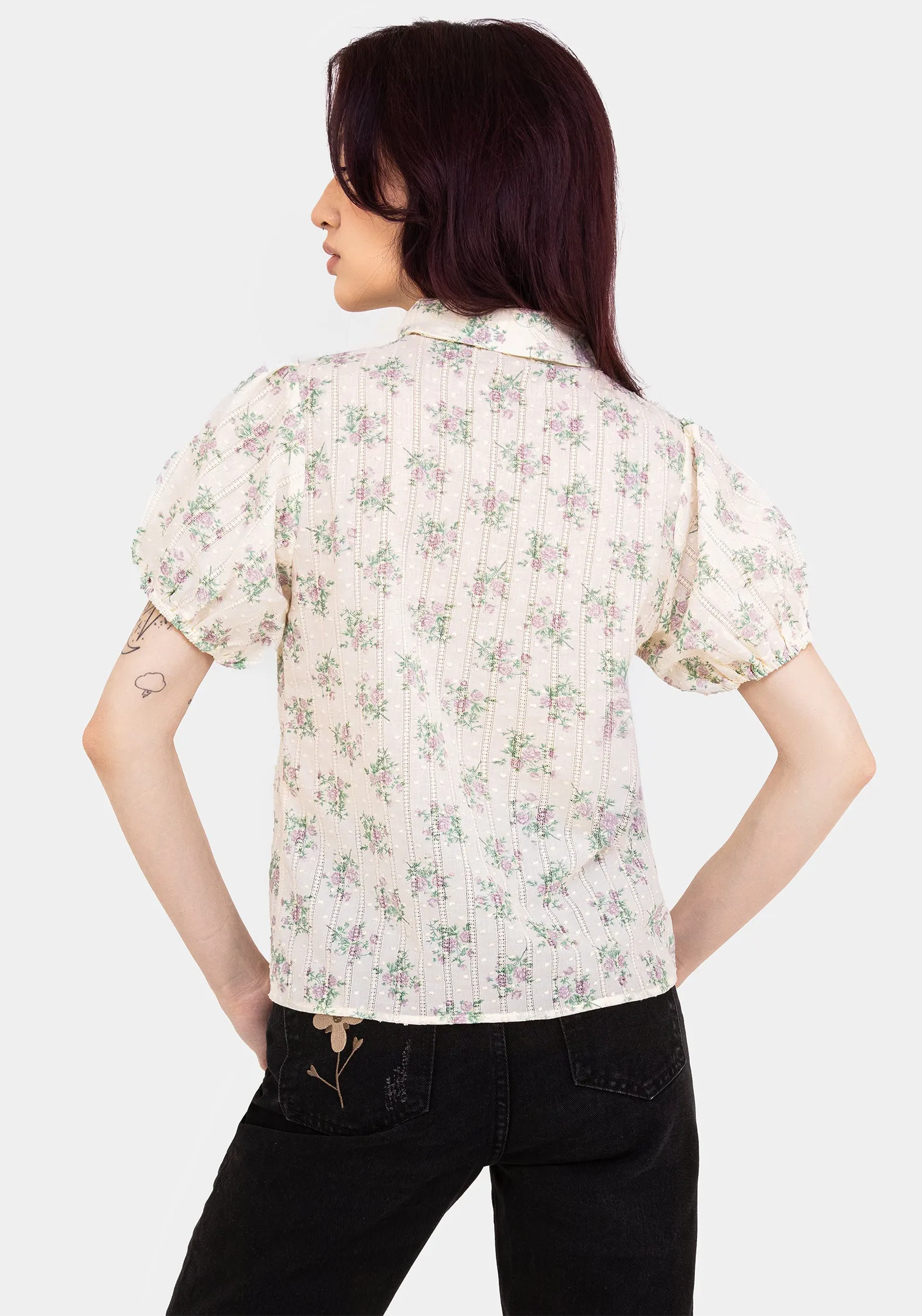Pleasance Cotton Puff Sleeve Blouse sold by Disturbia product image thumbnail 3