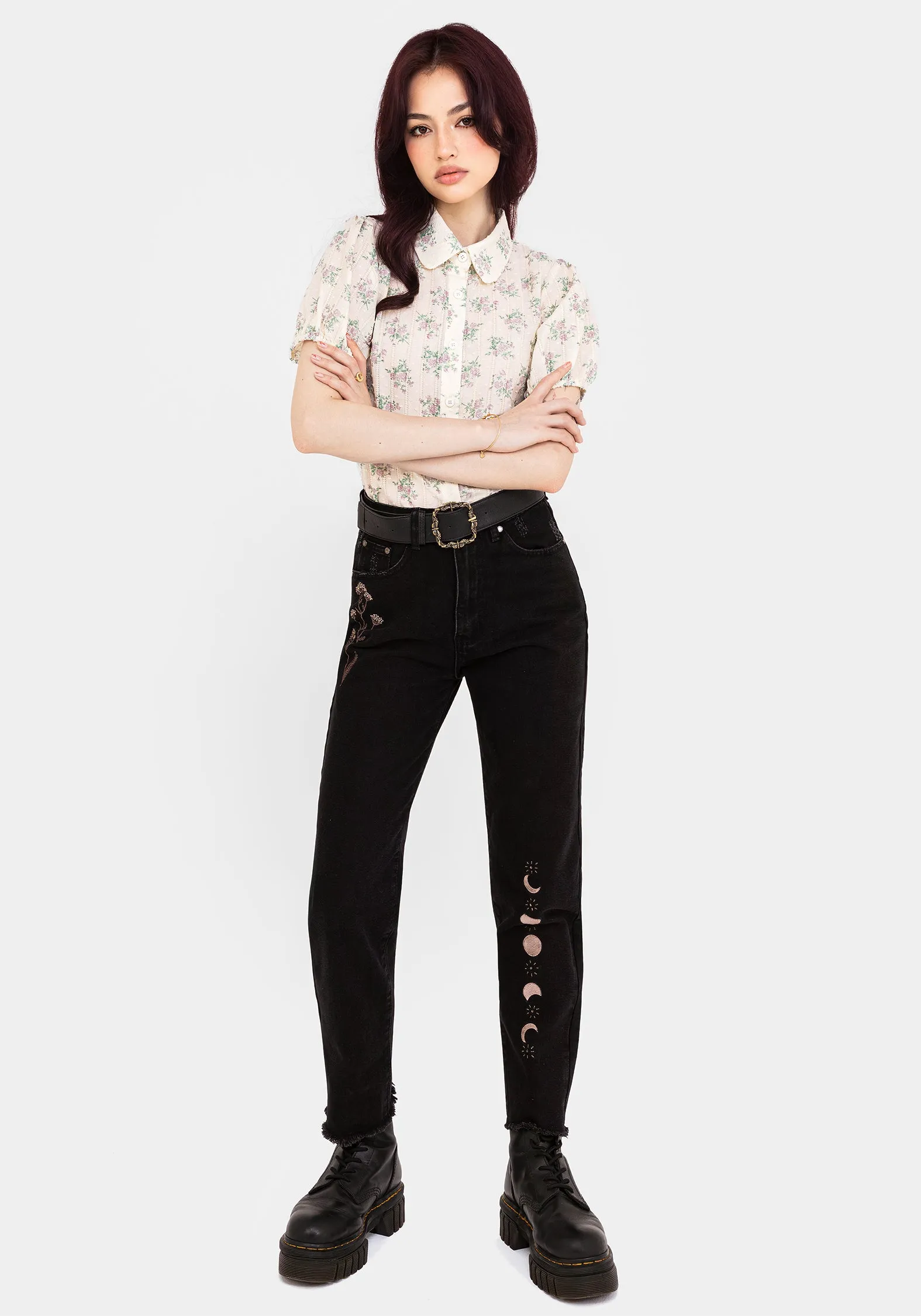 Pleasance Cotton Puff Sleeve Blouse sold by Disturbia product image thumbnail 4