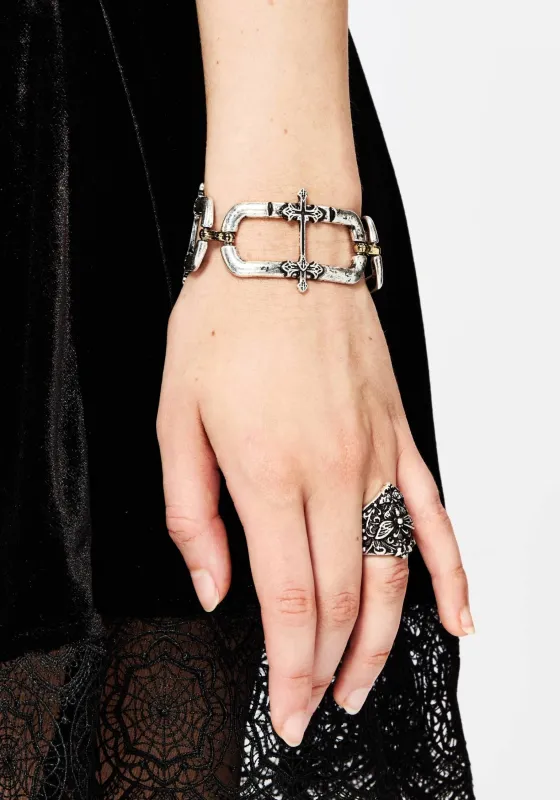 Electra Cross Link Chain Bracelet sold by Disturbia