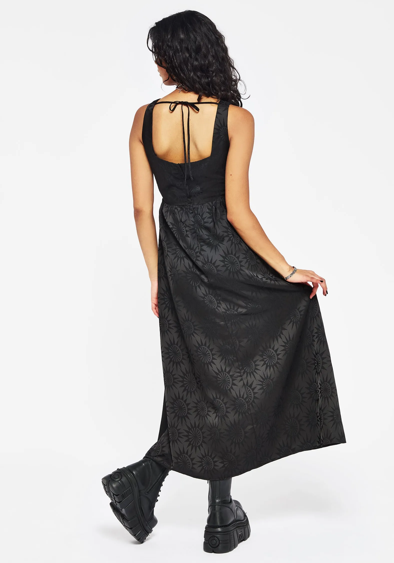 Semine Celestial Printed Cami Midi Dress sold by Disturbia product image thumbnail 3