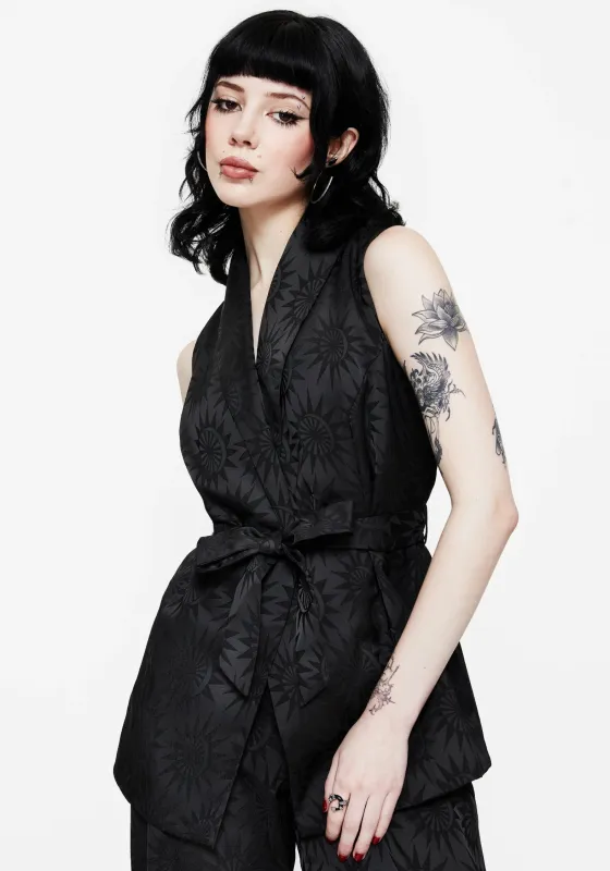Semine Celestial Printed Tailored Waistcoat sold by Disturbia