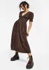 Fianna Midi Dress - Brown sold by Disturbia