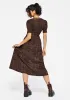 Fianna Midi Dress - Brown sold by Disturbia