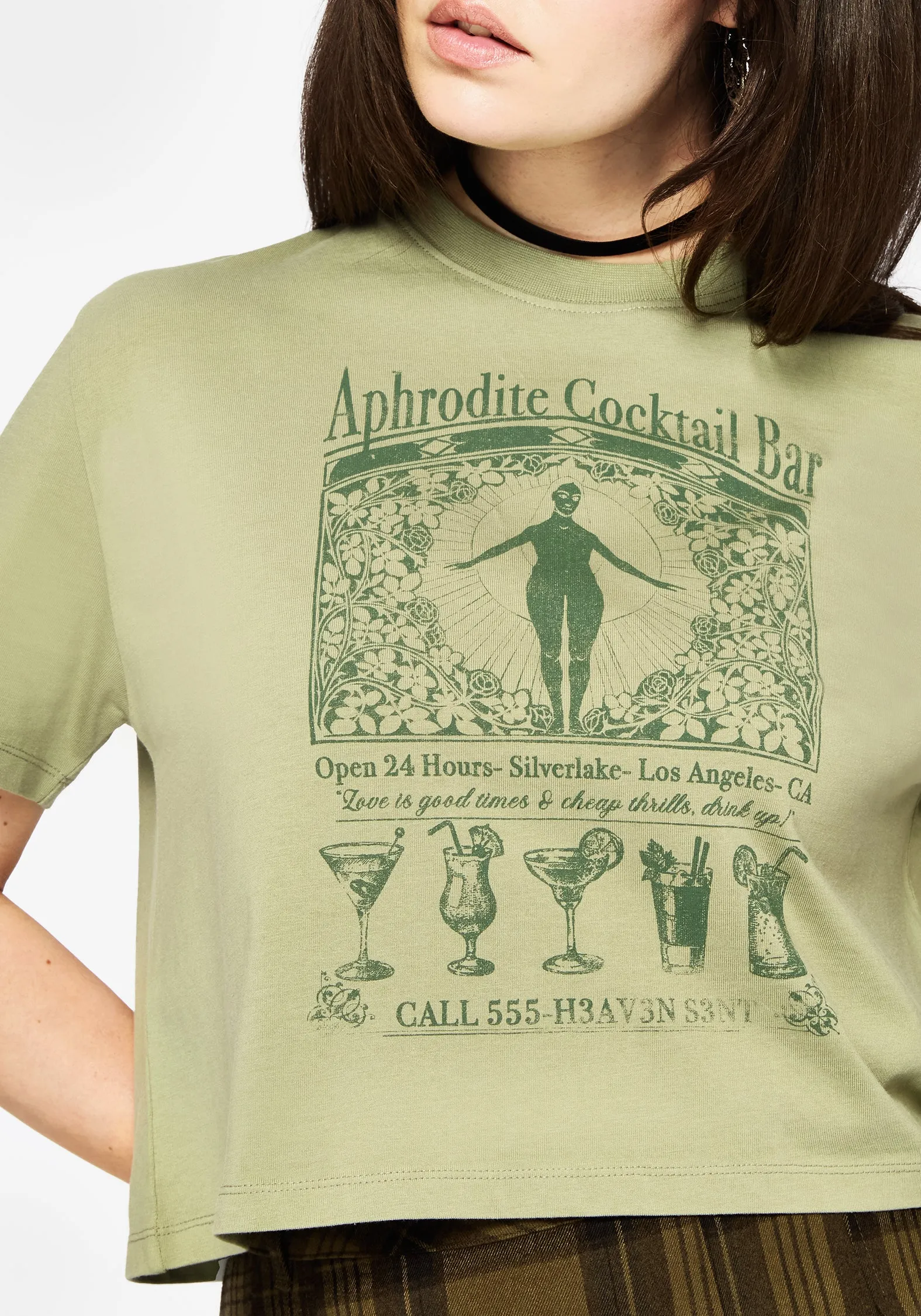 Ode Cotton Jersey Cropped T-Shirt sold by Disturbia product image thumbnail 2