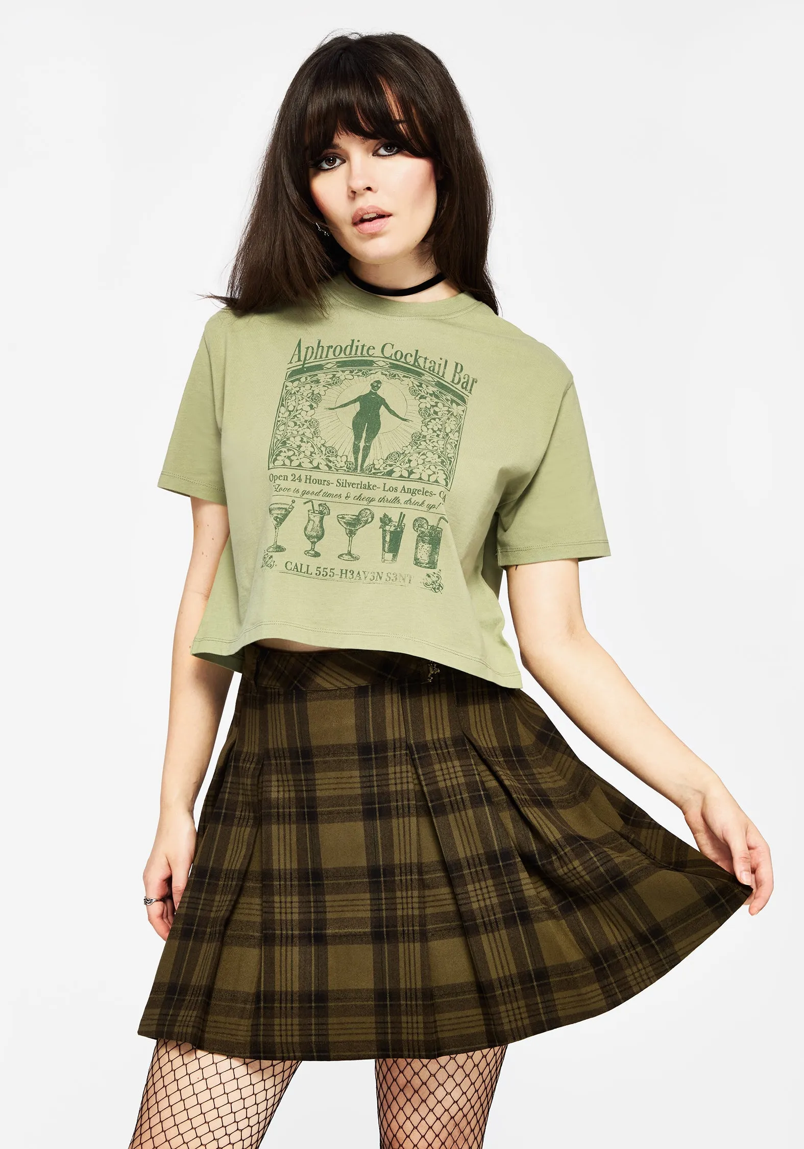 Ode Cotton Jersey Cropped T-Shirt sold by Disturbia product image thumbnail 4
