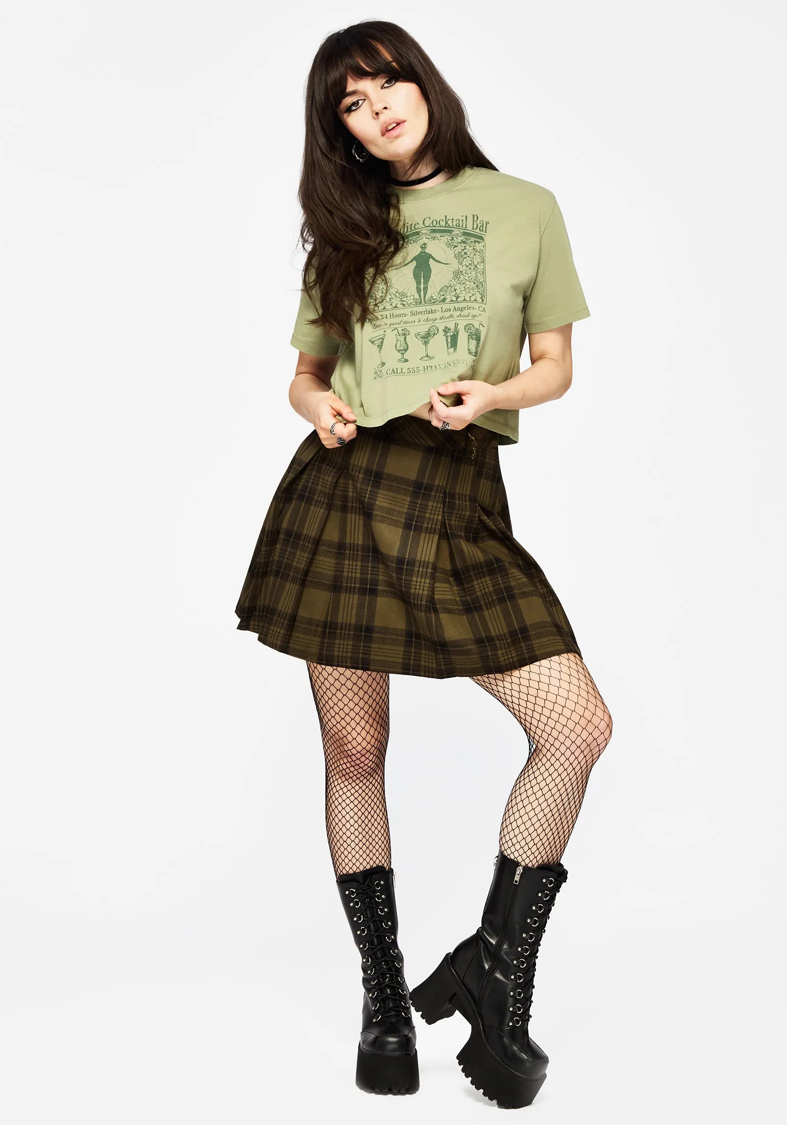 Ode Cotton Jersey Cropped T-Shirt sold by Disturbia product image thumbnail 5