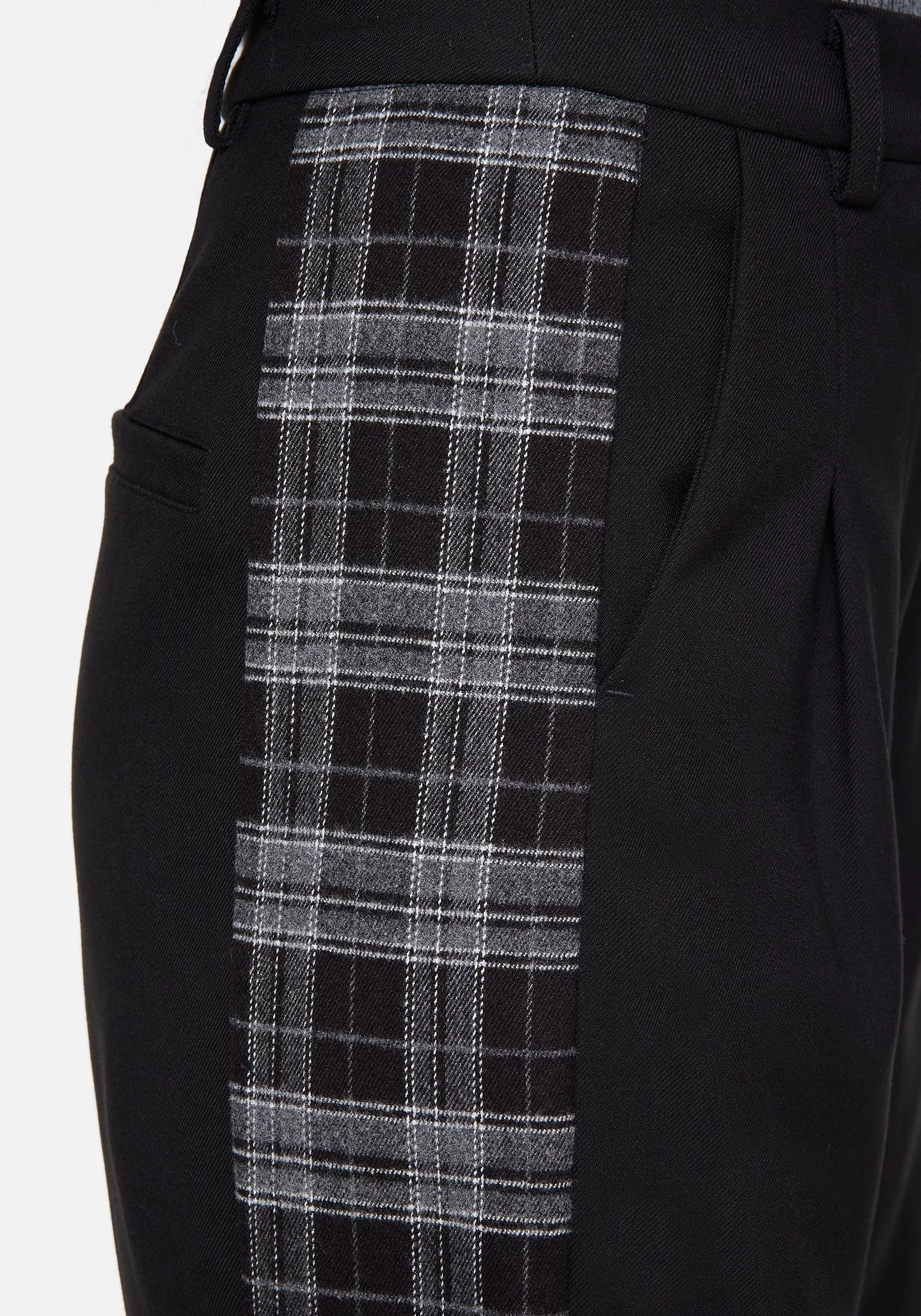 Plutone Spliced Check Straight Leg Trouser sold by Disturbia product image thumbnail 2