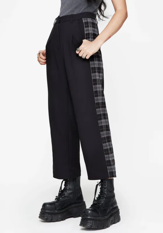 Plutone Spliced Check Straight Leg Trouser sold by Disturbia