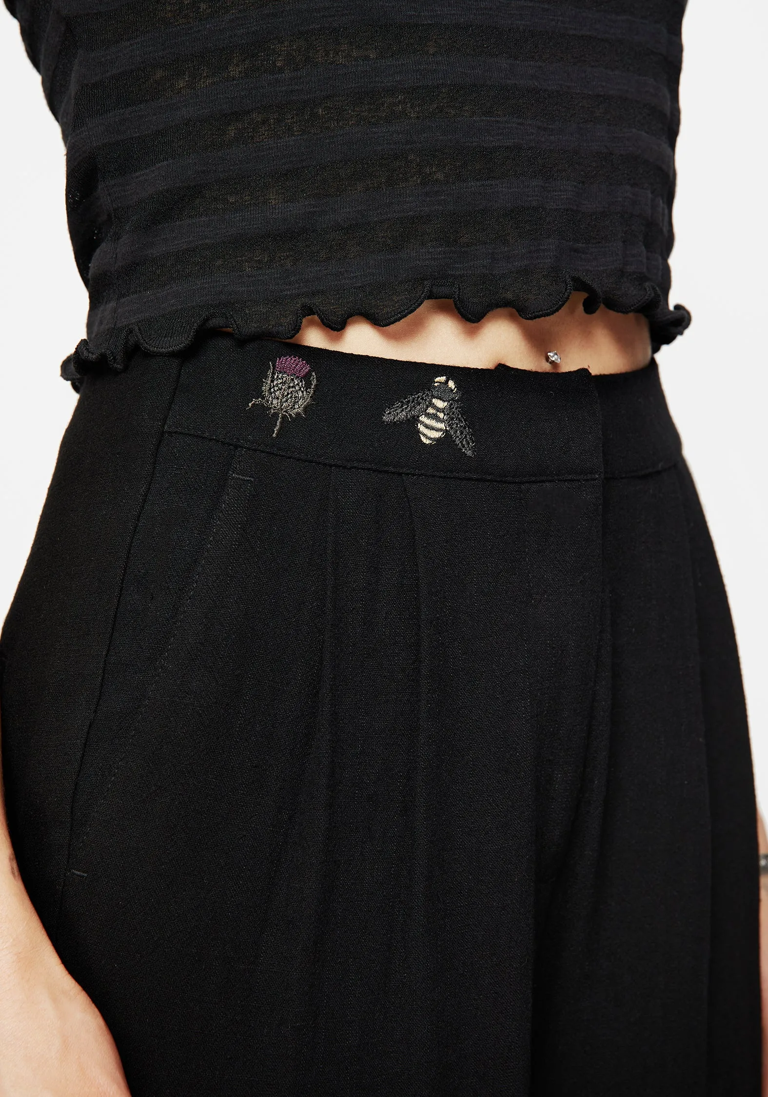 Chloris Embroidered Waist Balloon Trouser sold by Disturbia product image thumbnail 2