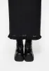 Mourning Ruffle Detail Mesh Short Sleeve Maxi Dress sold by Disturbia