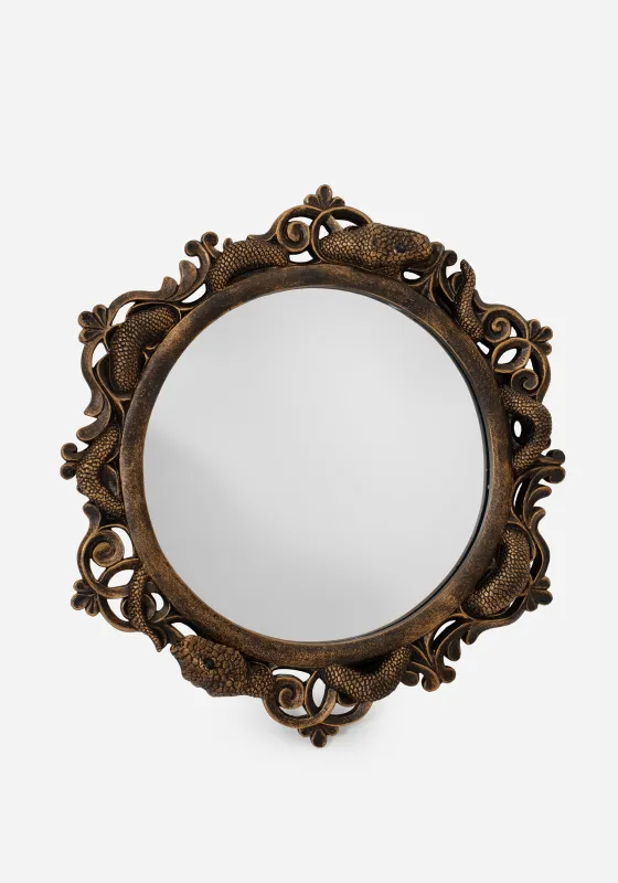Vasuki Twisted Snake Mirror made by Disturbia