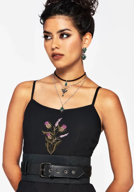 Eugenia Cross Cut Out Detail Faux Suede Waist Belt sold by Disturbia