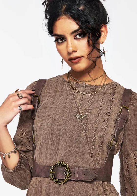 Eira Mushroom Buckle Harness sold by Disturbia