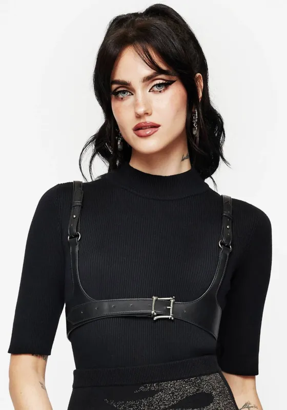 Drakon Bones Buckle Harness sold by Disturbia