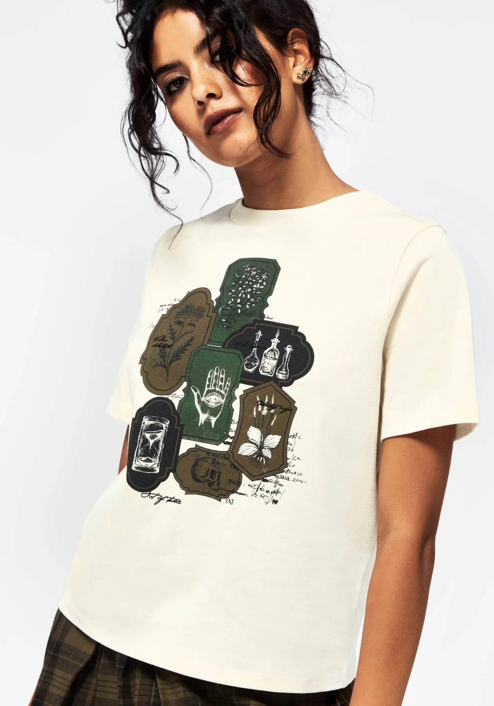 Wicce Stamp Graphic Short Sleeve T-Shirt sold by Disturbia