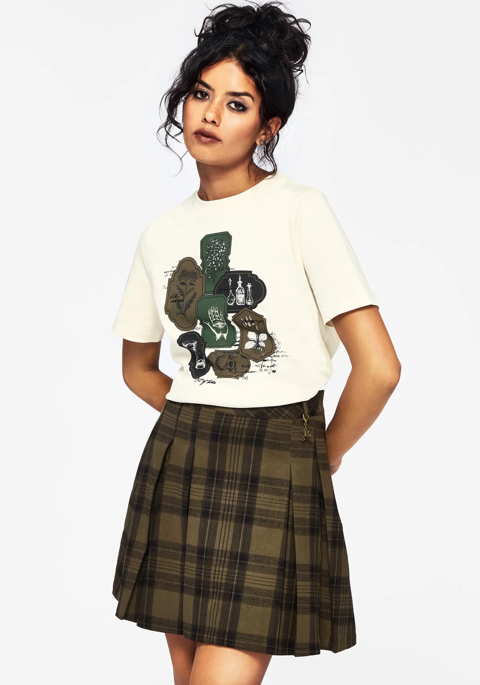 Wicce Stamp Graphic Short Sleeve T-Shirt sold by Disturbia product image thumbnail 4