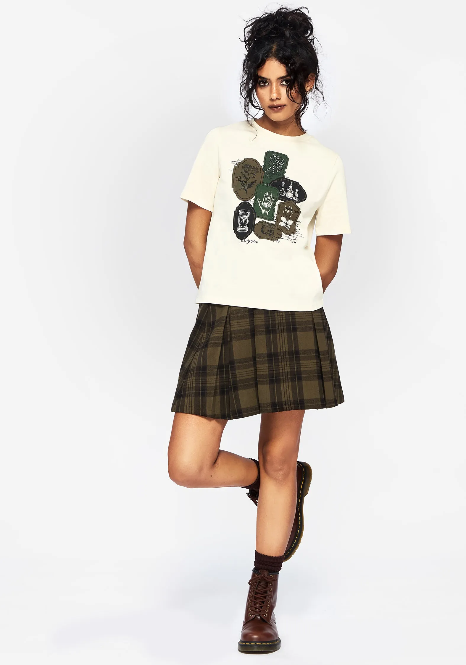 Wicce Stamp Graphic Short Sleeve T-Shirt sold by Disturbia product image thumbnail 5