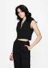 Thora Embroidered Crop Waistcoat sold by Disturbia