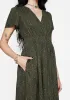 Francesca Dragon Printed Wrap Over Midaxi Dress sold by Disturbia