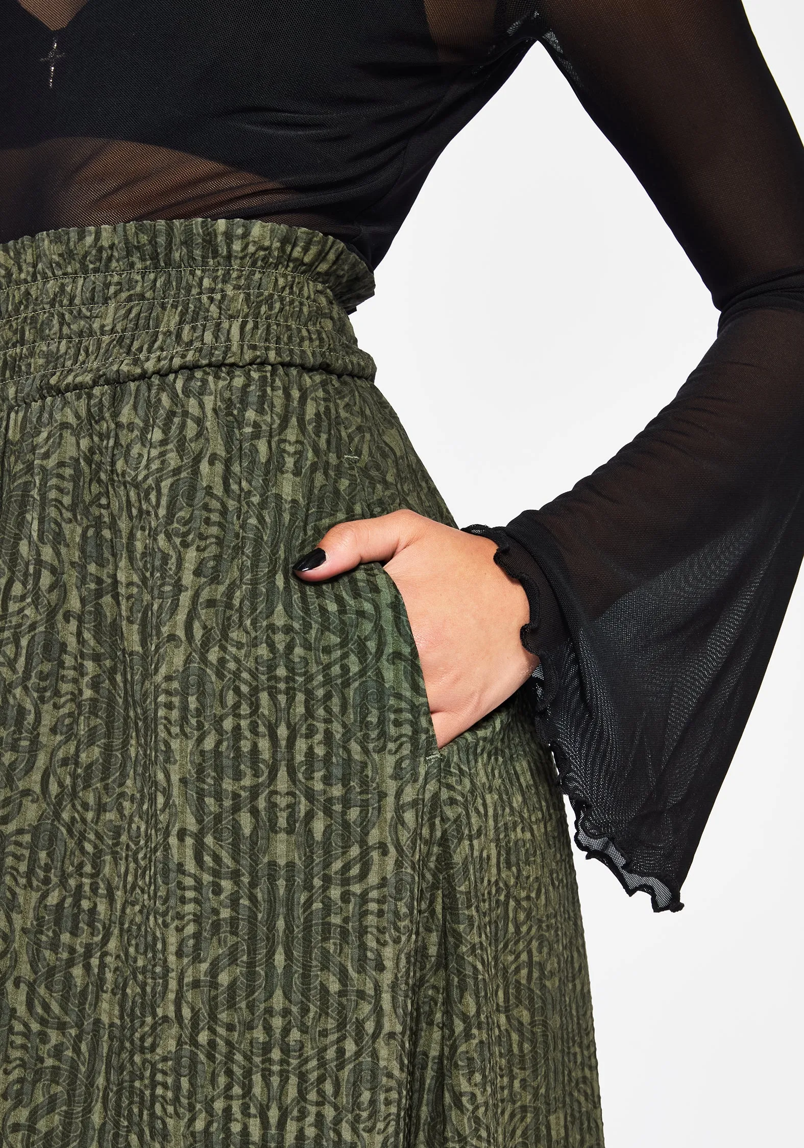 Francesca Dragon Printed Midaxi Skirt sold by Disturbia product image thumbnail 2