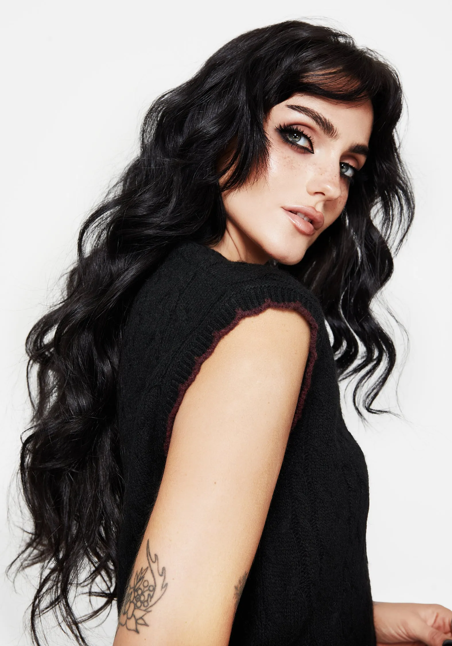 Sophia Button Up Cable Knit Waistcoat sold by Disturbia product image thumbnail 5