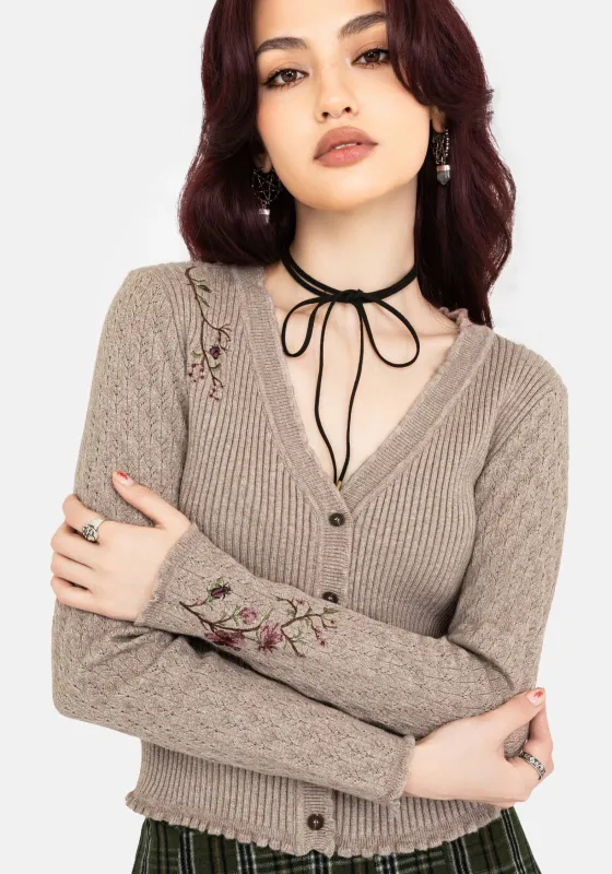 Tantra Floral Beetle Embroidered Cardigan sold by Disturbia