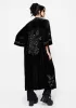 Kobra Velvet Snake Embroidered Longline Kimono sold by Disturbia