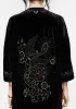 Kobra Velvet Snake Embroidered Longline Kimono sold by Disturbia