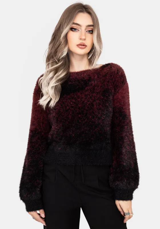 Maple Tie Dye Knit Jumper sold by Disturbia