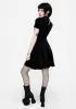 Cameo High Neck Flocked Mesh Insert Skater Mini Dress sold by Disturbia