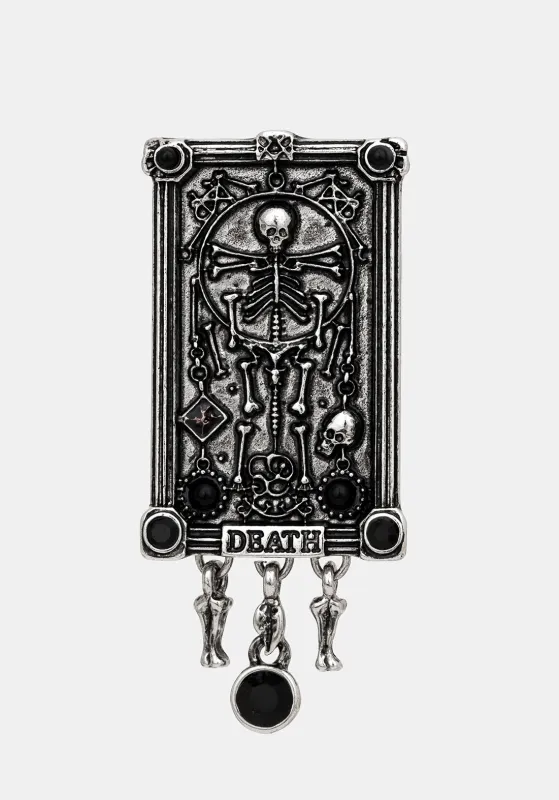 Death Tarot Card Brooch sold by Disturbia