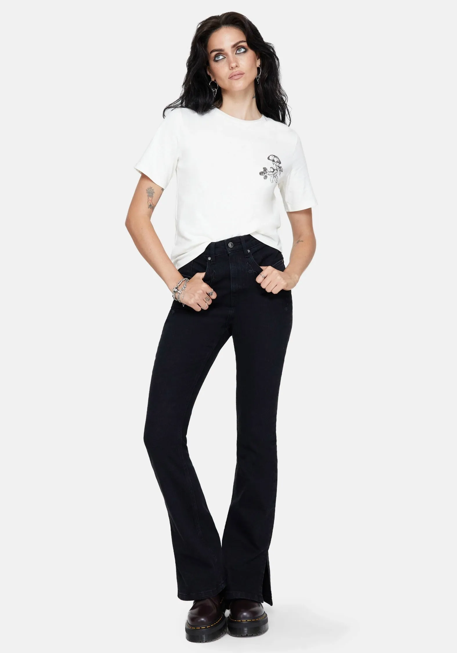 Cynthia Spider Web Graphic Cotton T-Shirt sold by Disturbia product image thumbnail 5