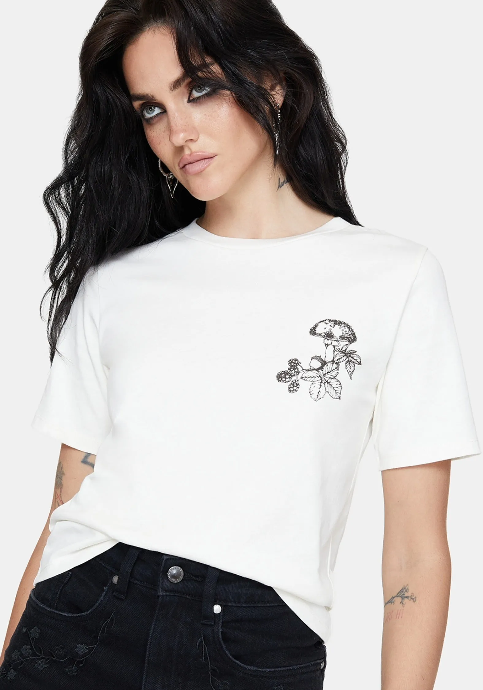 Cynthia Spider Web Graphic Cotton T-Shirt sold by Disturbia product image thumbnail 3