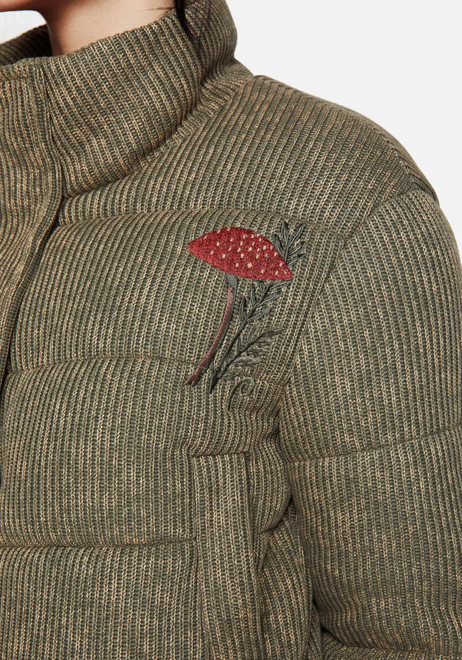 Sylvia Embroidered Knit Bomber Jacket sold by Disturbia product image thumbnail 2