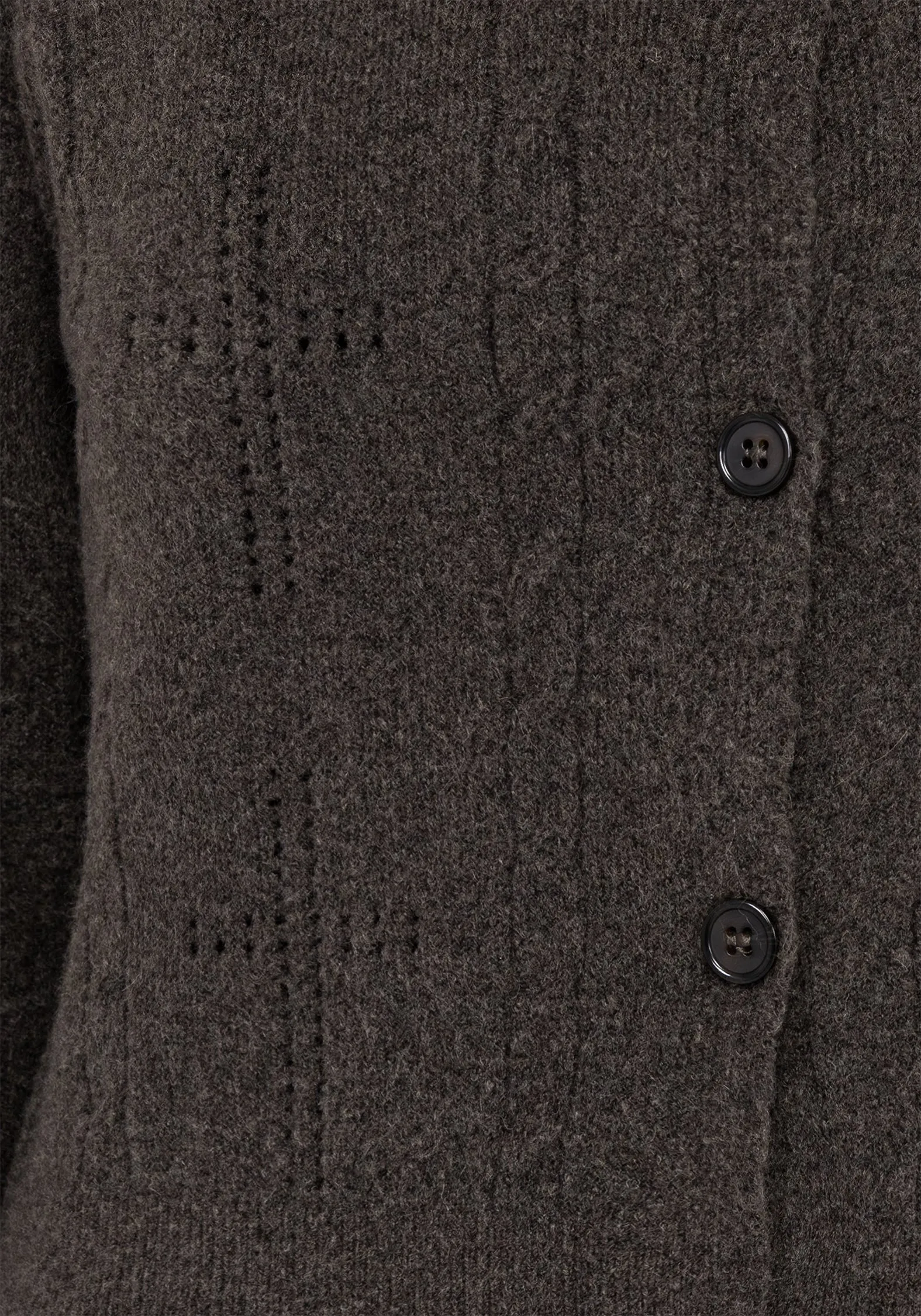 Serena Cross Pointelle Button Down Knit Cardigan sold by Disturbia product image thumbnail 2