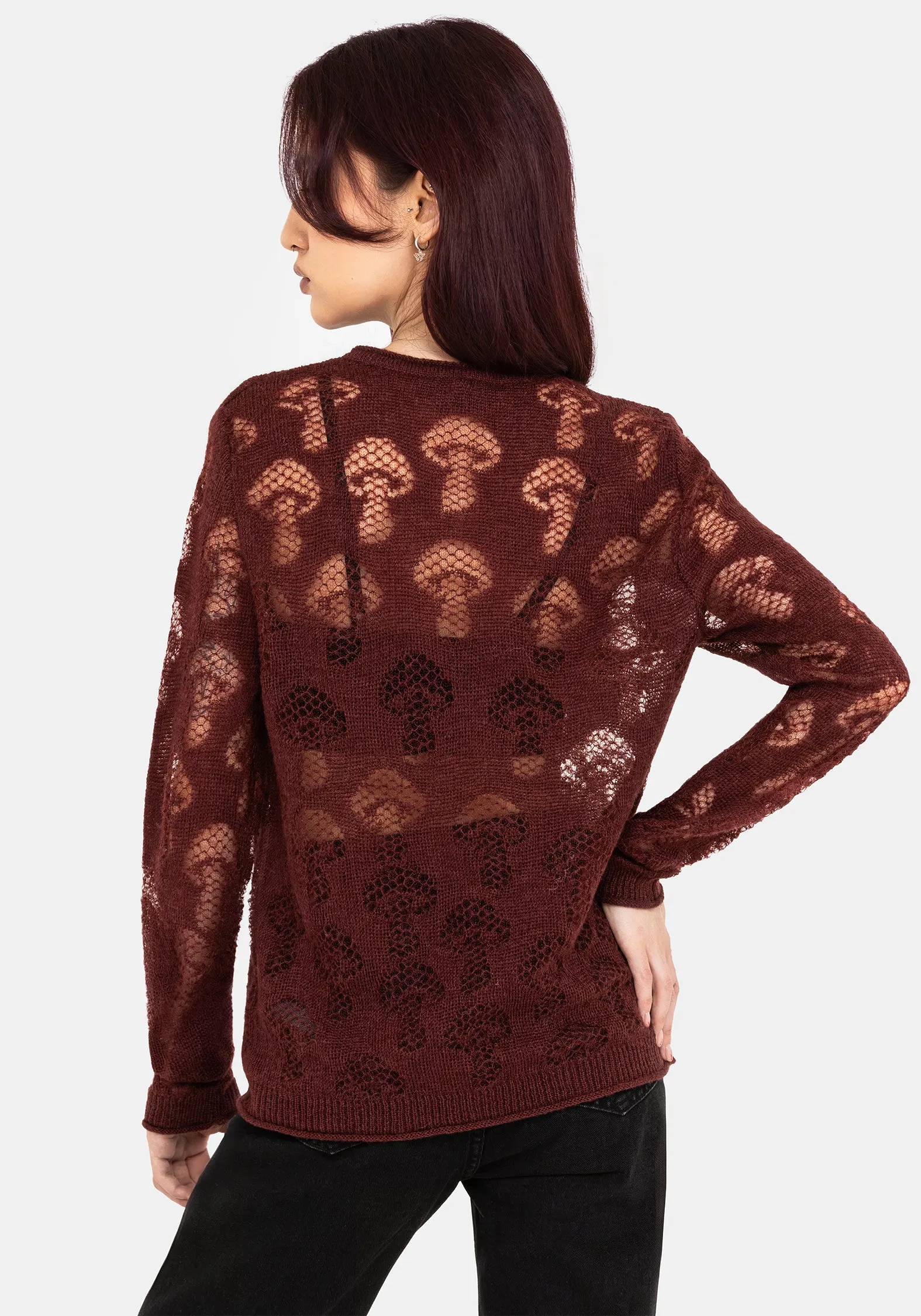 Harriet Lurex Mushroom Detail Knit Jumper sold by Disturbia product image thumbnail 3