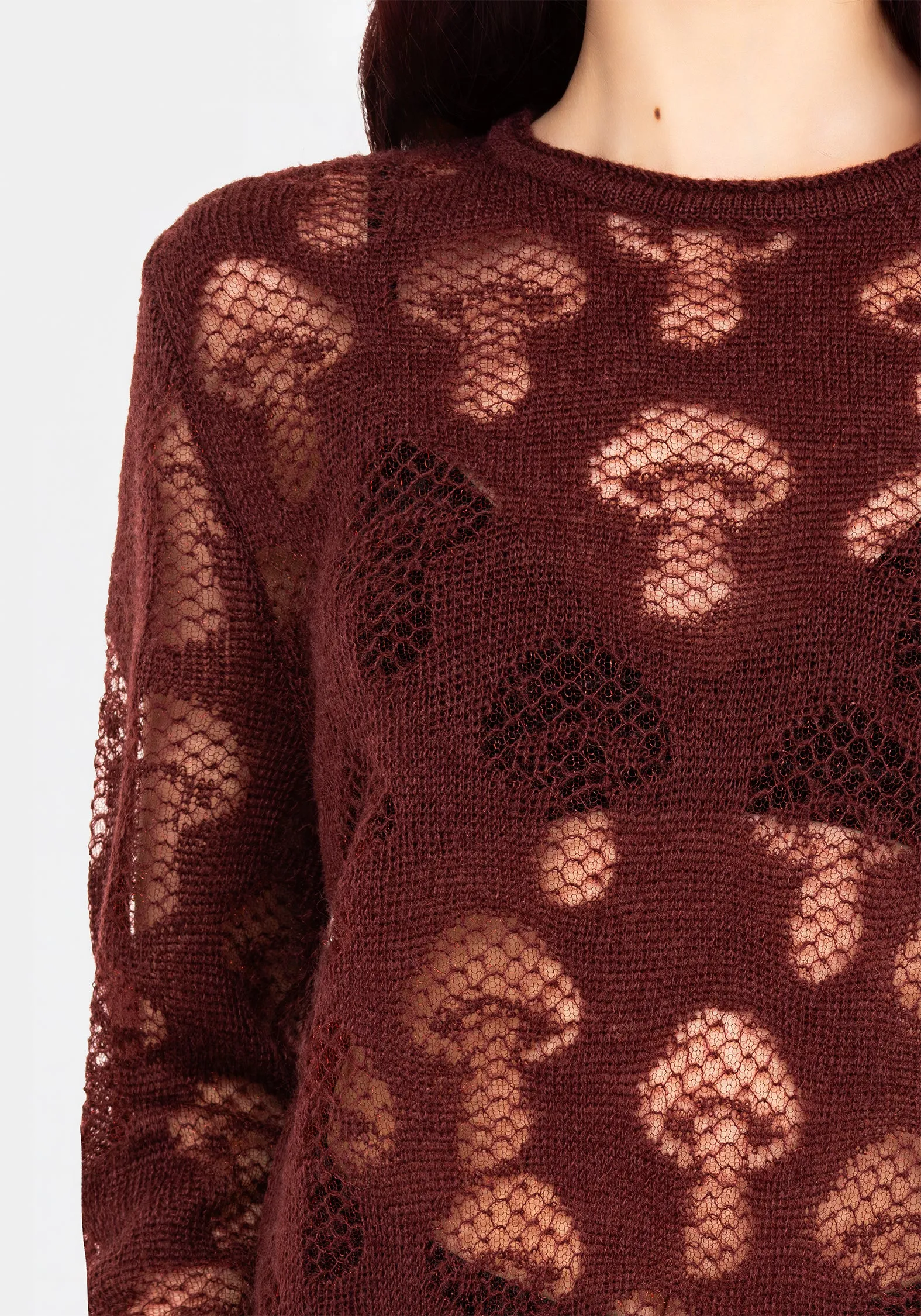 Harriet Lurex Mushroom Detail Knit Jumper sold by Disturbia product image thumbnail 2