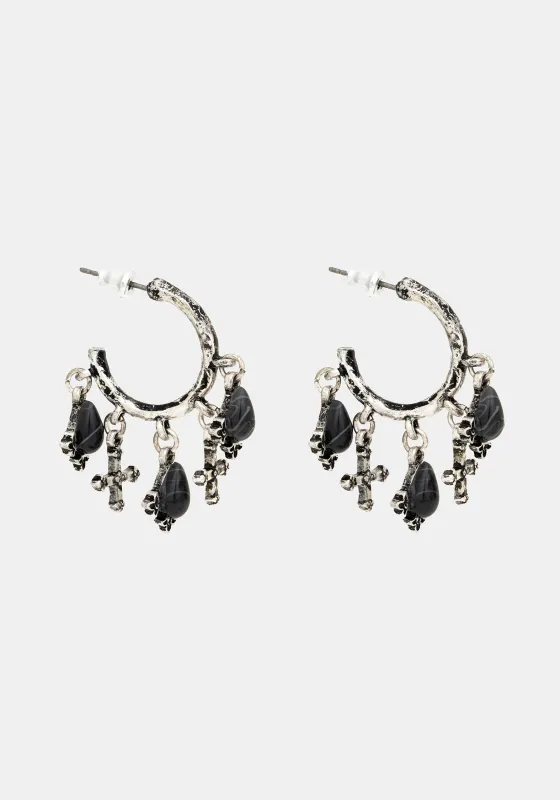 Crucentia Charm Hoops sold by Disturbia