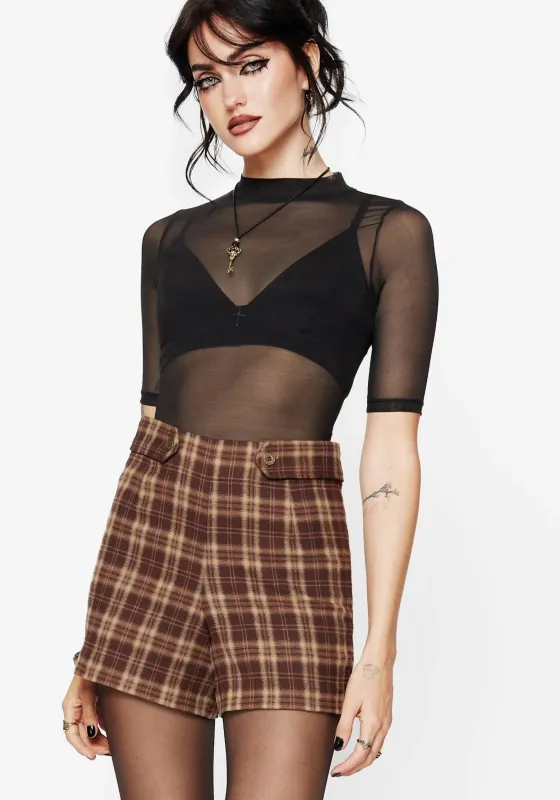 Milo Check Shorts sold by Disturbia