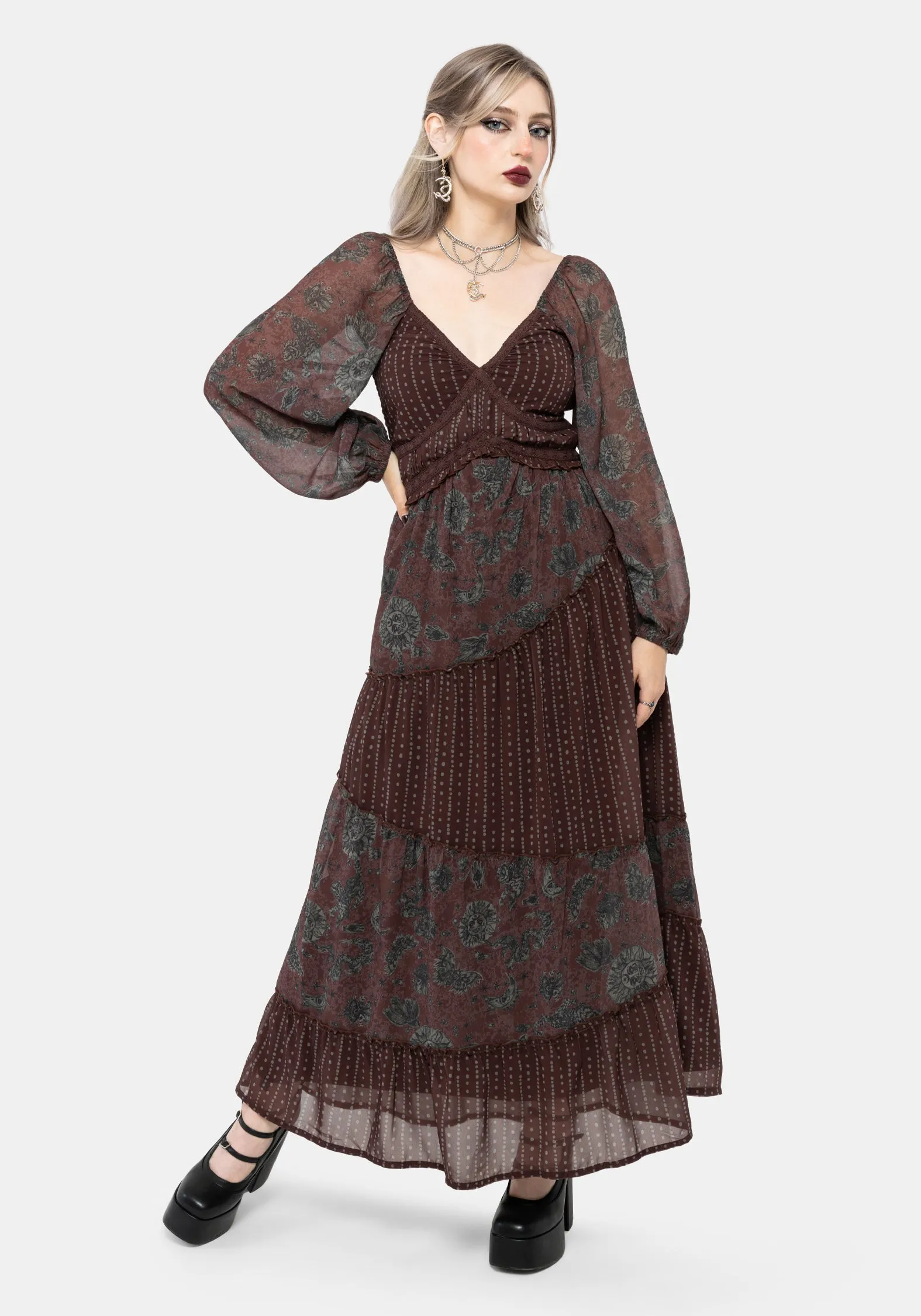 Pact Paisley Maxi Dress sold by Disturbia product image thumbnail 5