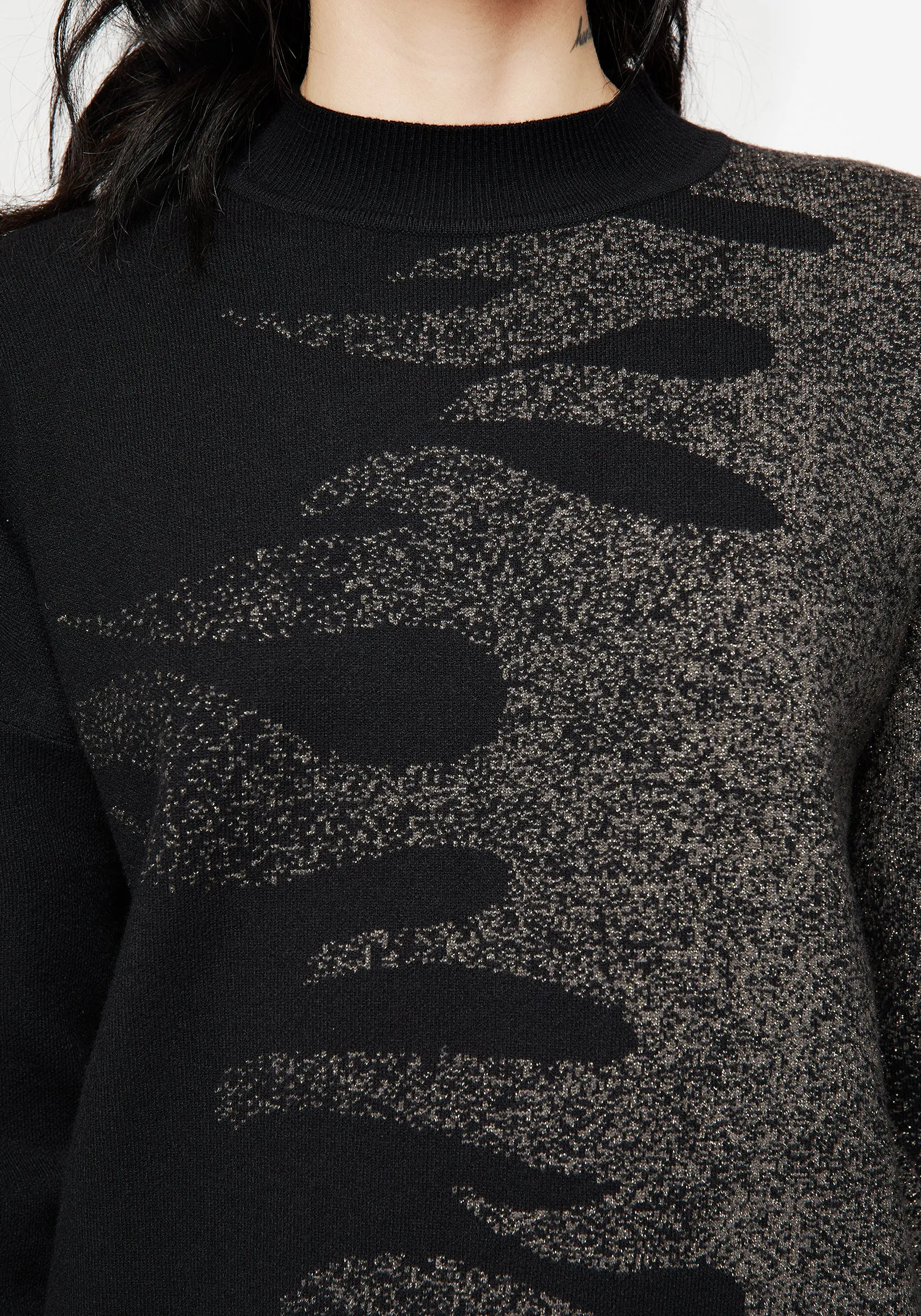 Kenna Flame Lurex Knit Jumper sold by Disturbia product image thumbnail 2