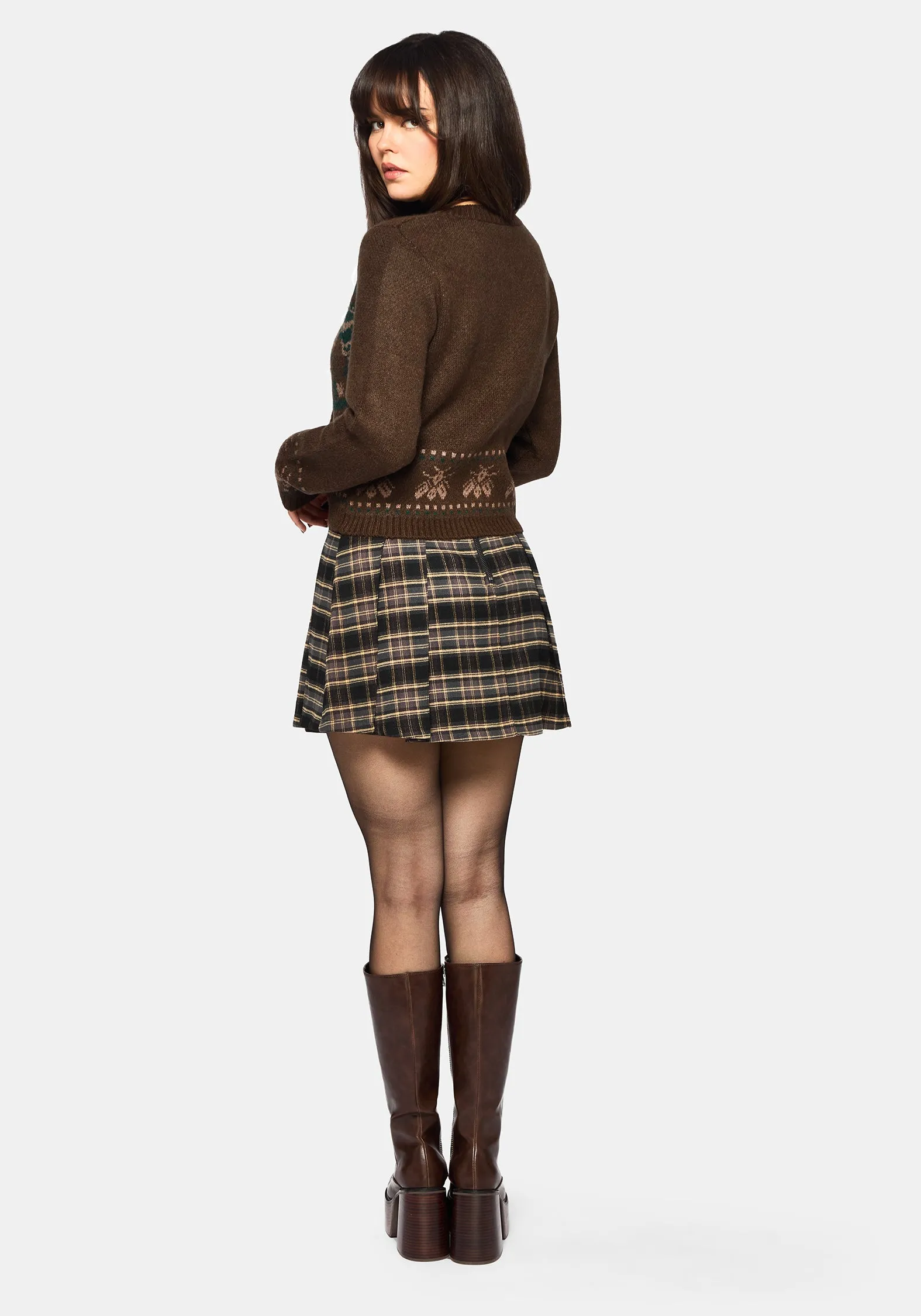 Aura Dragon Jacquard Knit Cardigan sold by Disturbia product image thumbnail 3