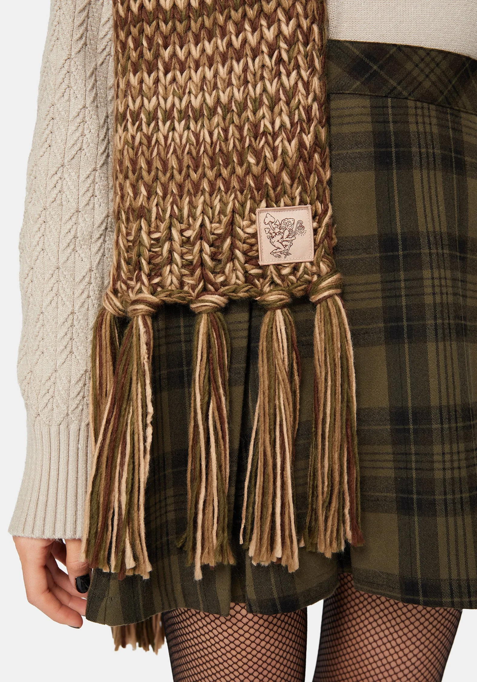 Daphne Bug Patch Cable Scarf sold by Disturbia product image thumbnail 5